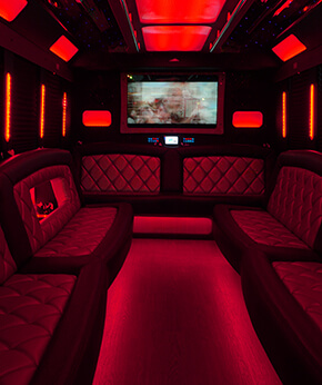 limo bus interior